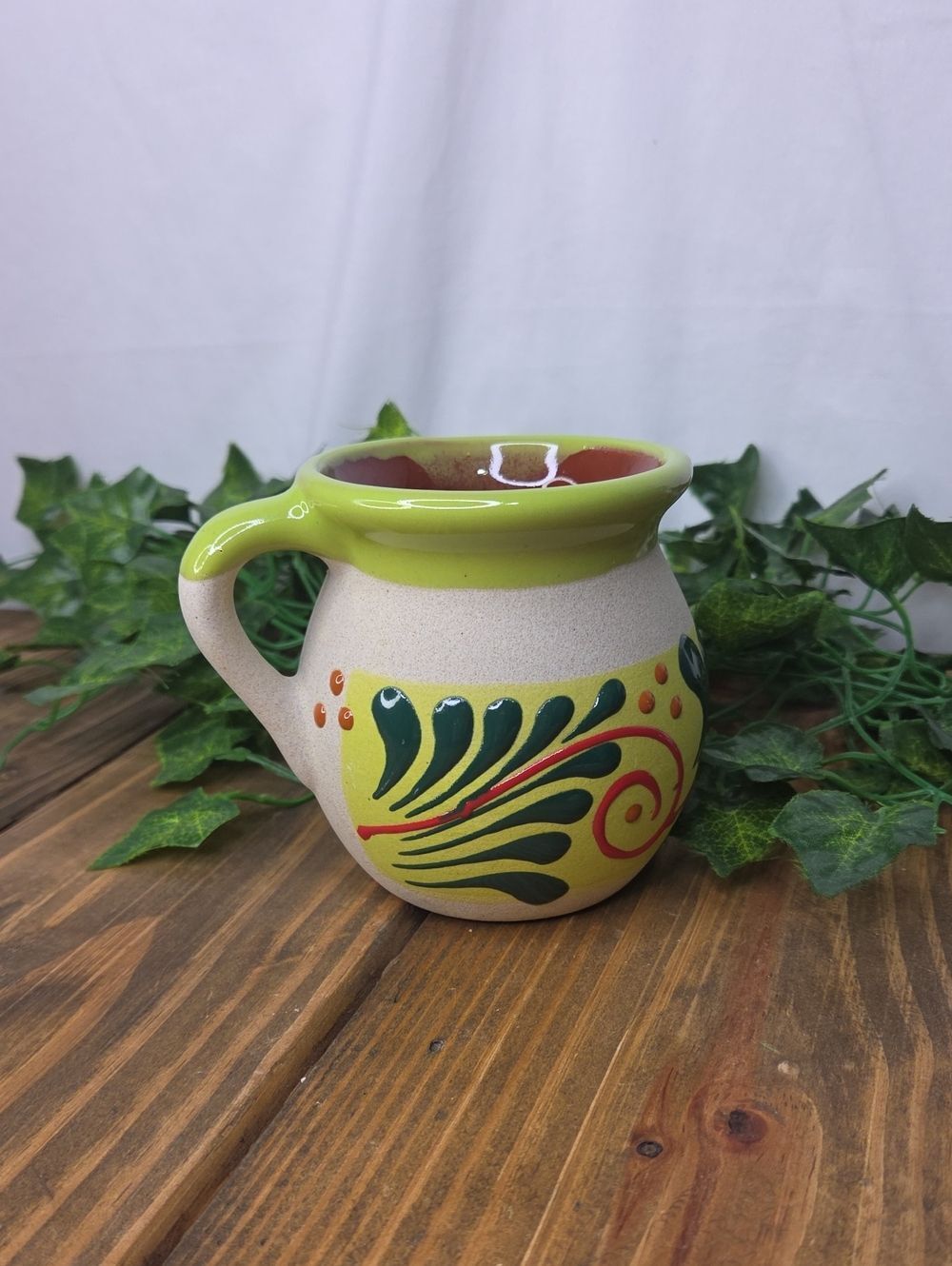 Hand-Painted. Pottery Mug. Like New